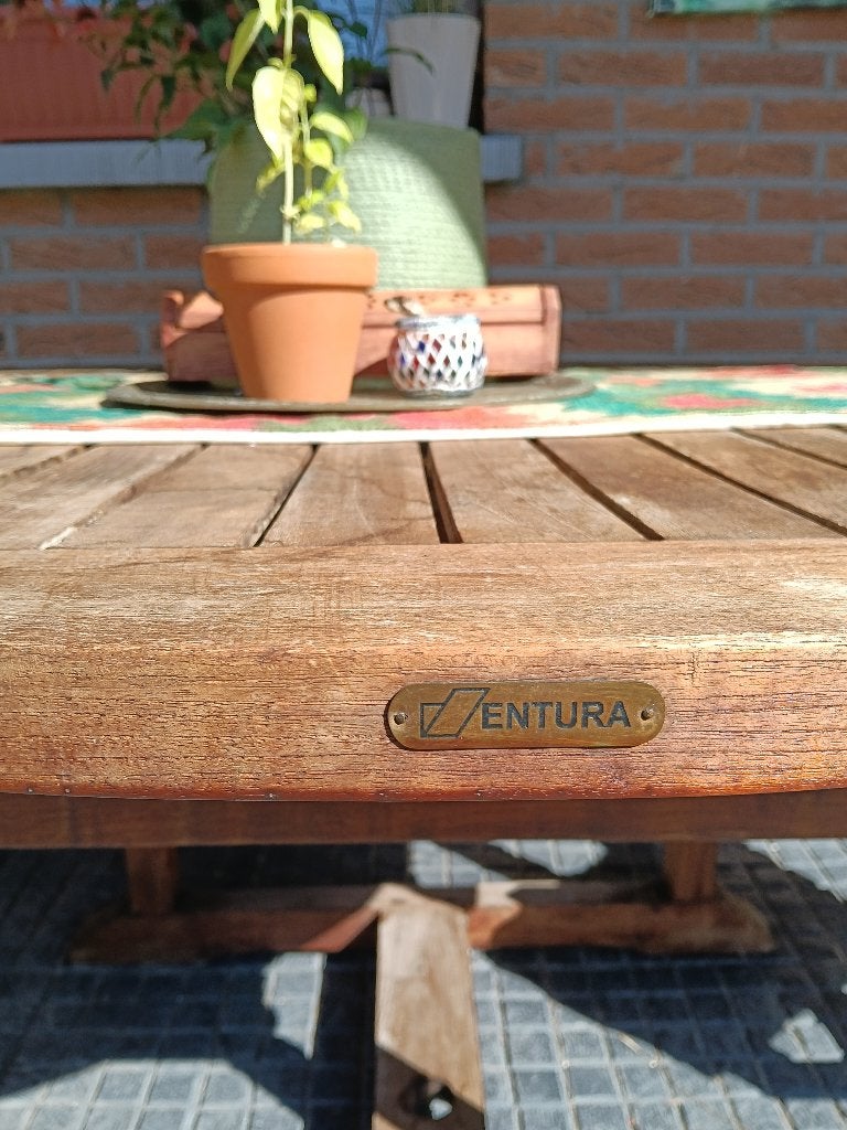 Set de jardin en teck, Jardin & Terrasse, Ensembles de jardin, 3 places, Chaise, Salons de jardin, Utilisé