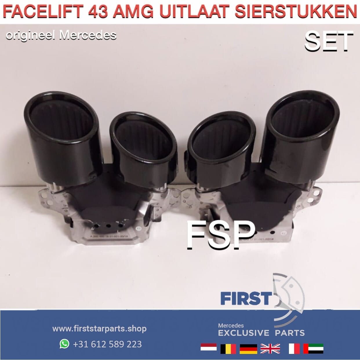 W177 A35 A45 AMG SIERSTUKKEN SET ZWART ORIGINEEL Mercedes 20, Utilisé, -, -, Enlèvement ou Envoi