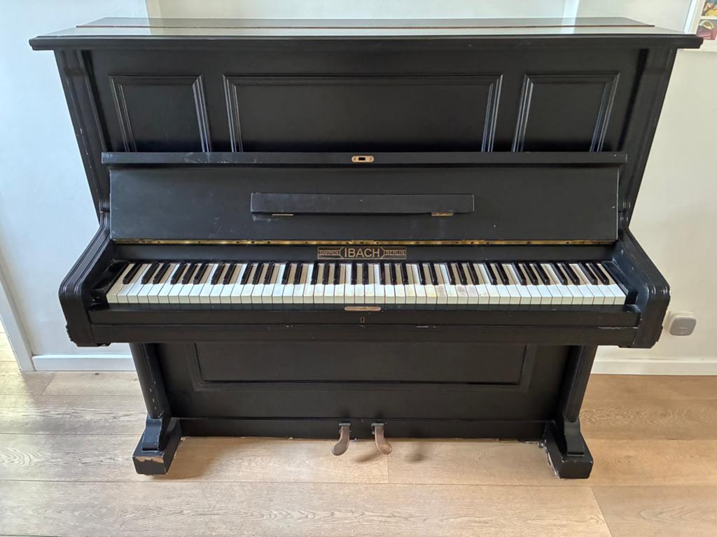 Piano Ibach, Ophalen, Gebruikt, Zwart, Piano