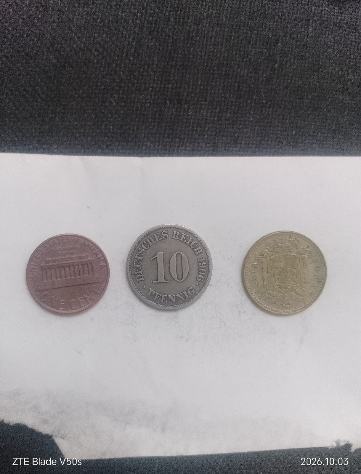 pièce de monnaie, Enlèvement ou Envoi