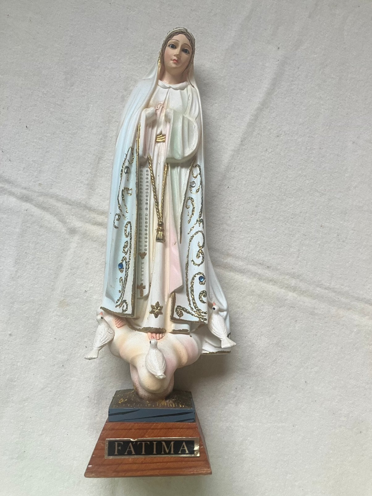 Beeld onze lieve vrouw van fatima, Ophalen