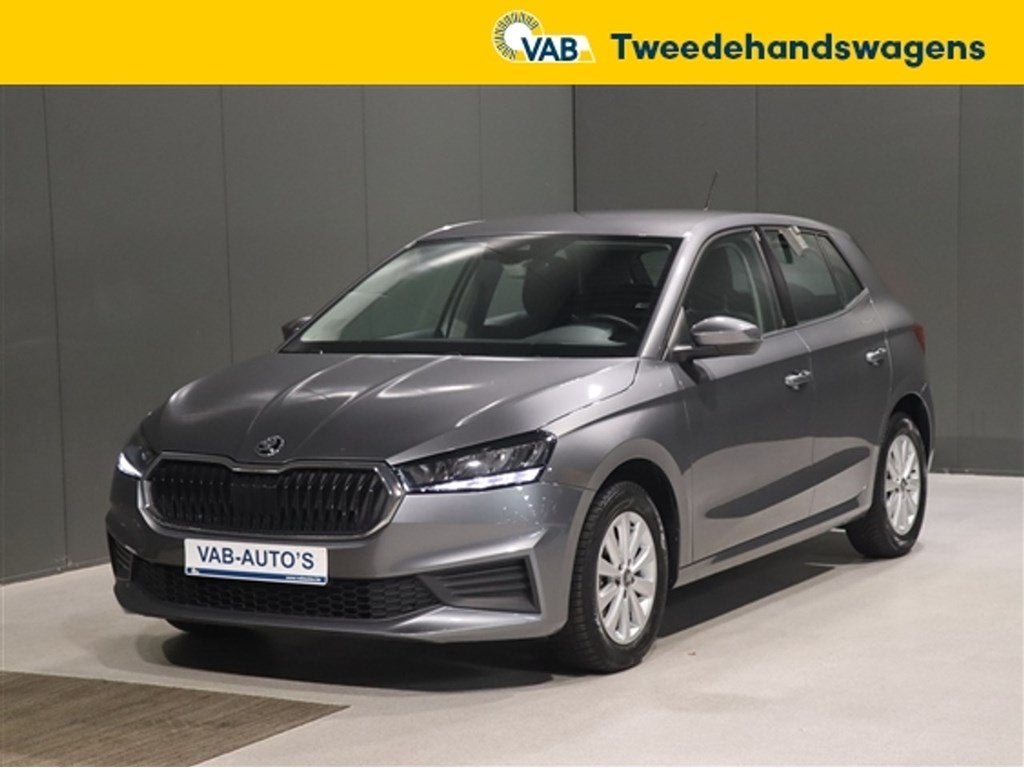 Skoda Fabia   AMBITION ac carplay pdc led all season, Zwart, Bedrijf, Overige carrosserie, Zilver of Grijs