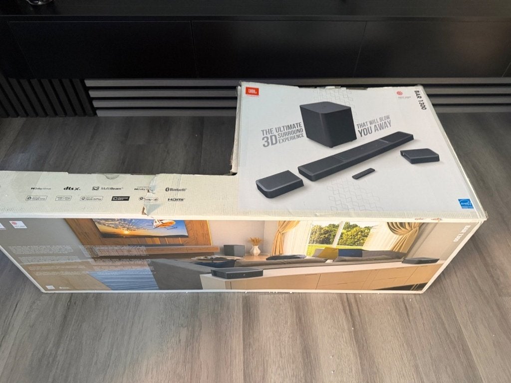 Barre de son JBL Bar 1300 avec Dolby Atmos — 1170 W, TV, Hi-fi & Vidéo, Enlèvement ou Envoi, Comme neuf