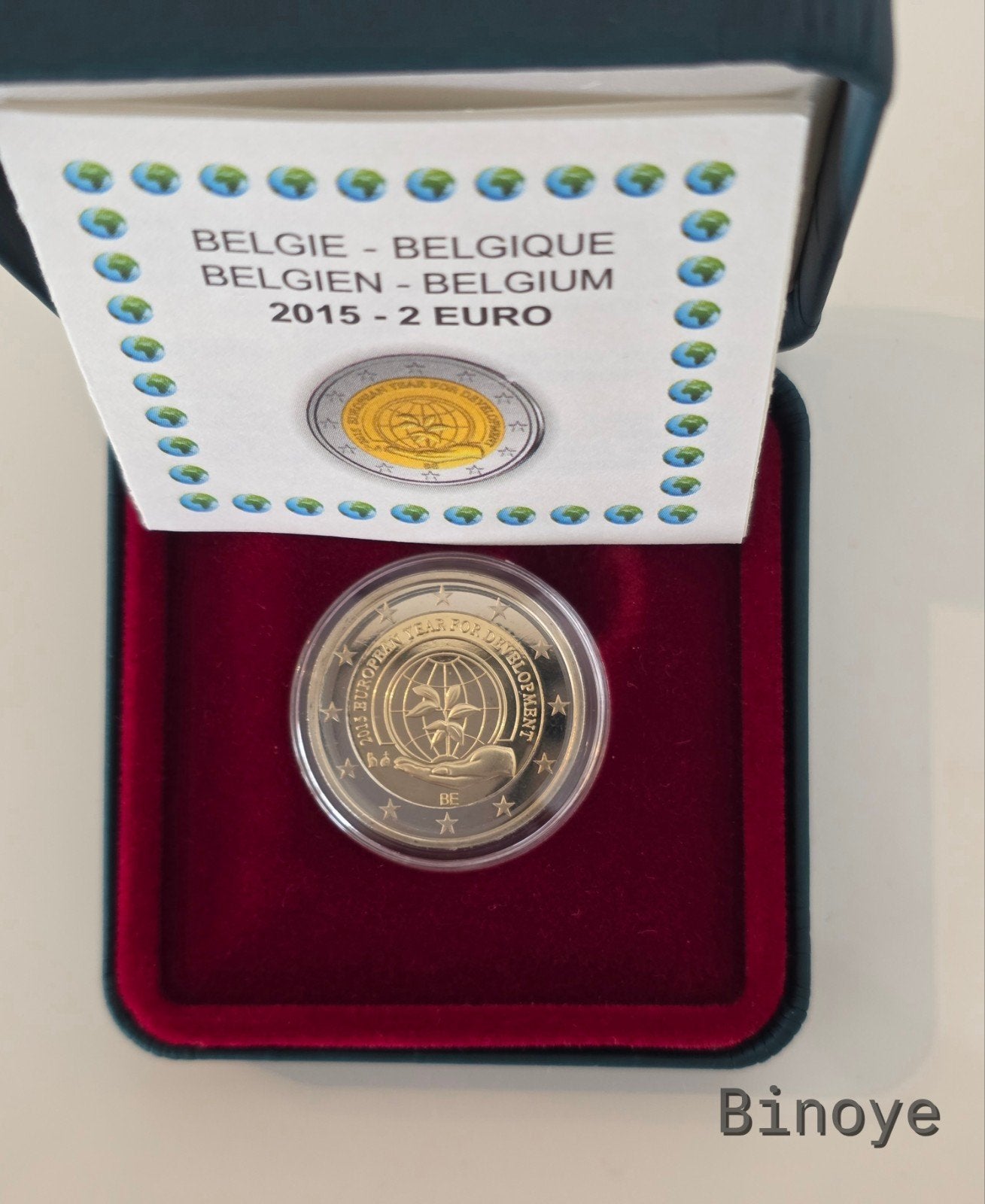 2€ Belgique 2015 Proof – Année européenne développement, Enlèvement ou Envoi, Belgique, 2 euros