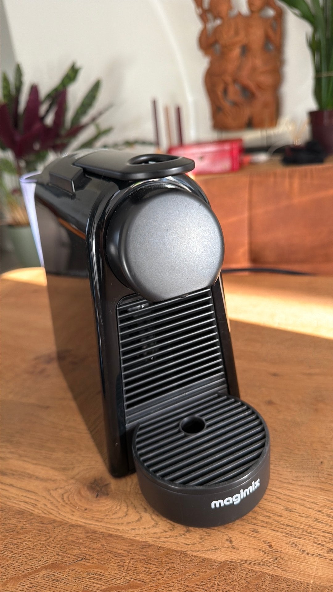 Nespresso magimix (cups koffiemachine)+houder, Ophalen, Gebruikt, Koffiemachine, Koffiepads en cups