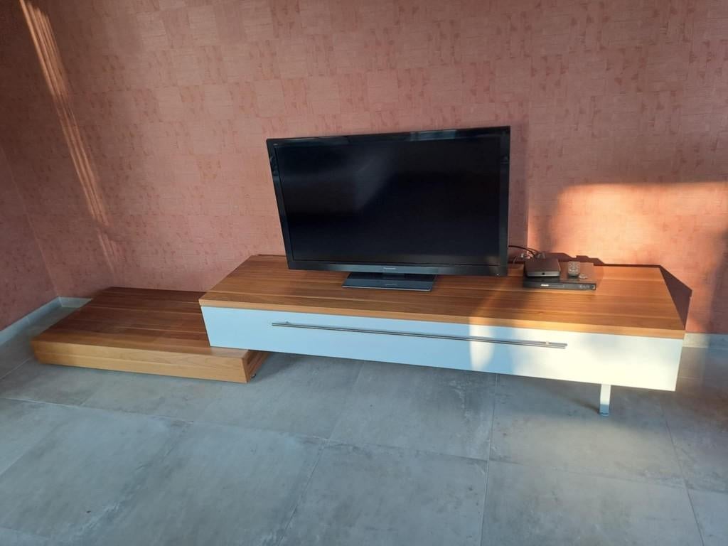 Meuble TV Hülsta - 4 éléments, 150 à 200 cm, Utilisé, Autres essences de bois, Moderne