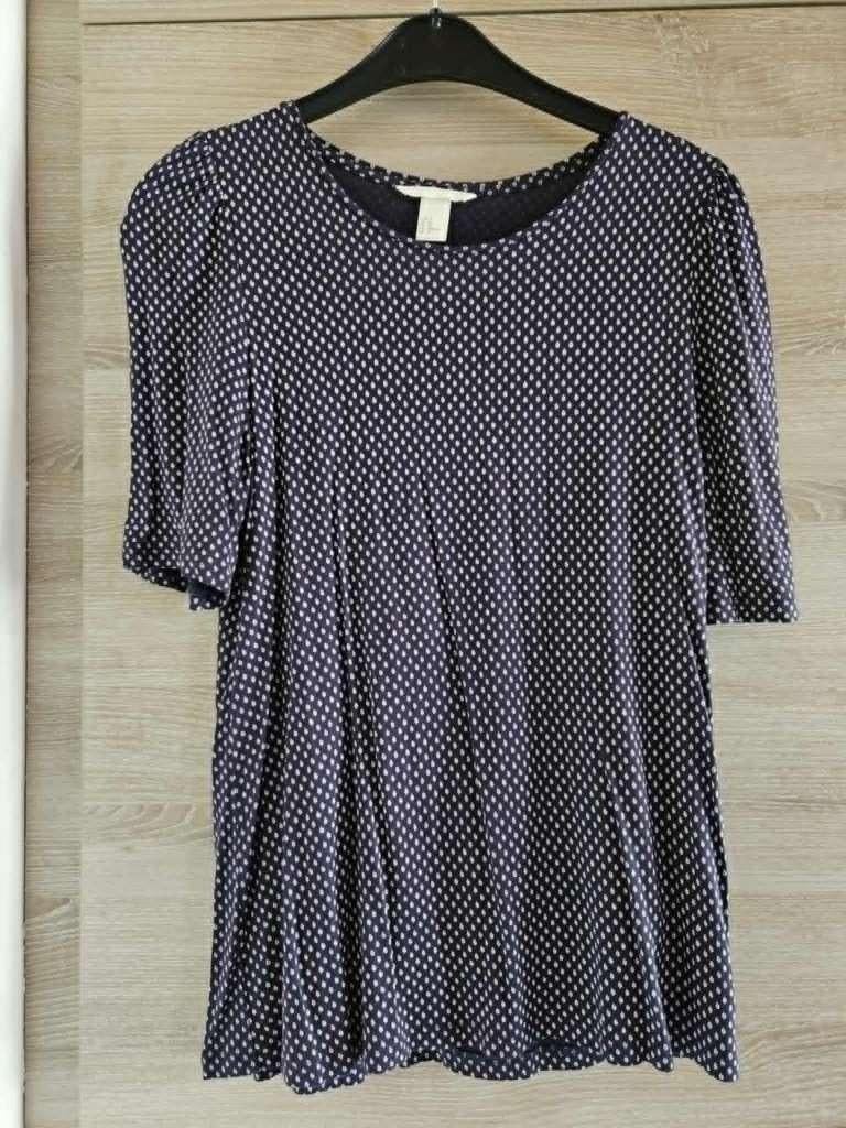 Blouse H&M marine taille M, Ophalen of Verzenden, Zo goed als nieuw, Maat 38/40 (M), Blauw