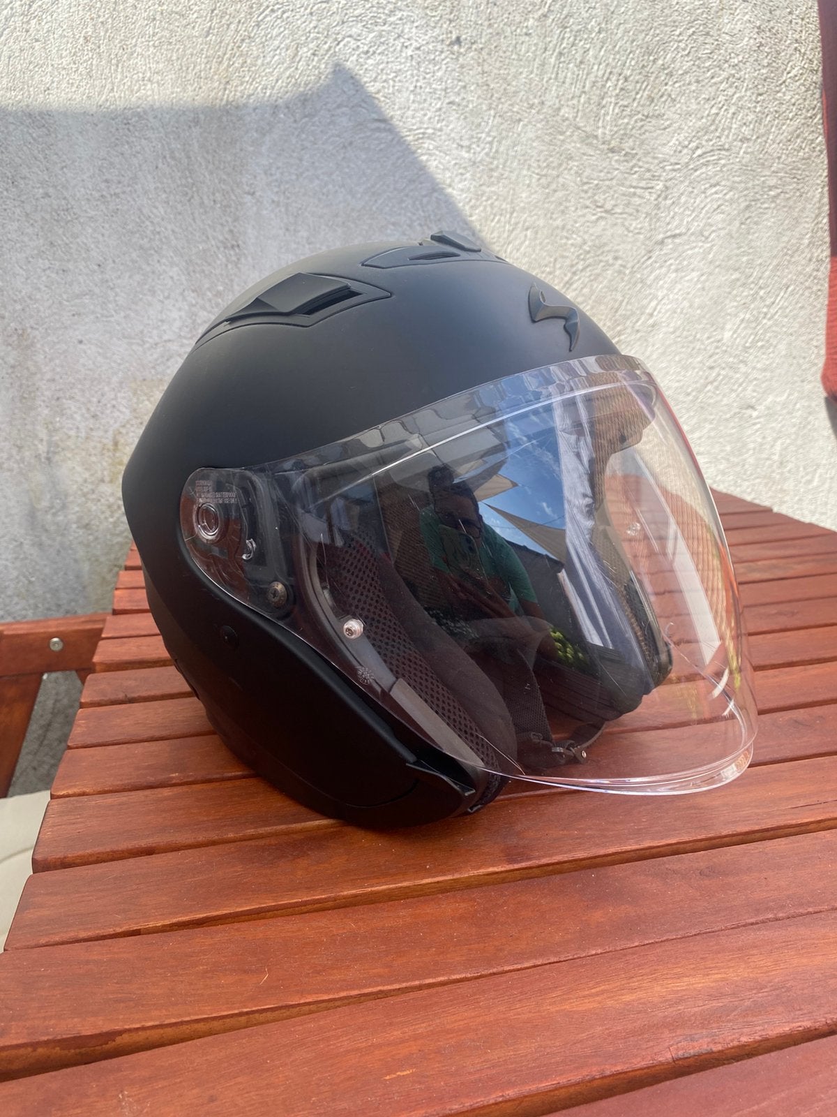 SCORPION EXO-230 Solid Mat Zwart motorhelm maat M, Ophalen, M