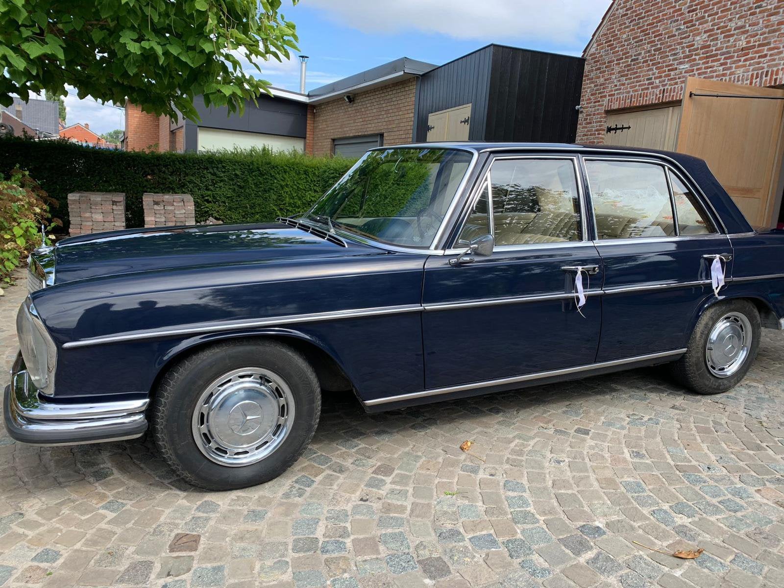 Oldtimer  mercedes 280SE, Auto's, Beige, Leder, Particulier, Te koop