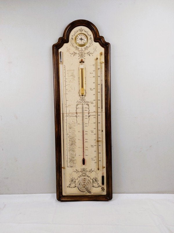 weerstation met Huygens barometer, Antiek en Kunst, Curiosa en Brocante, Ophalen