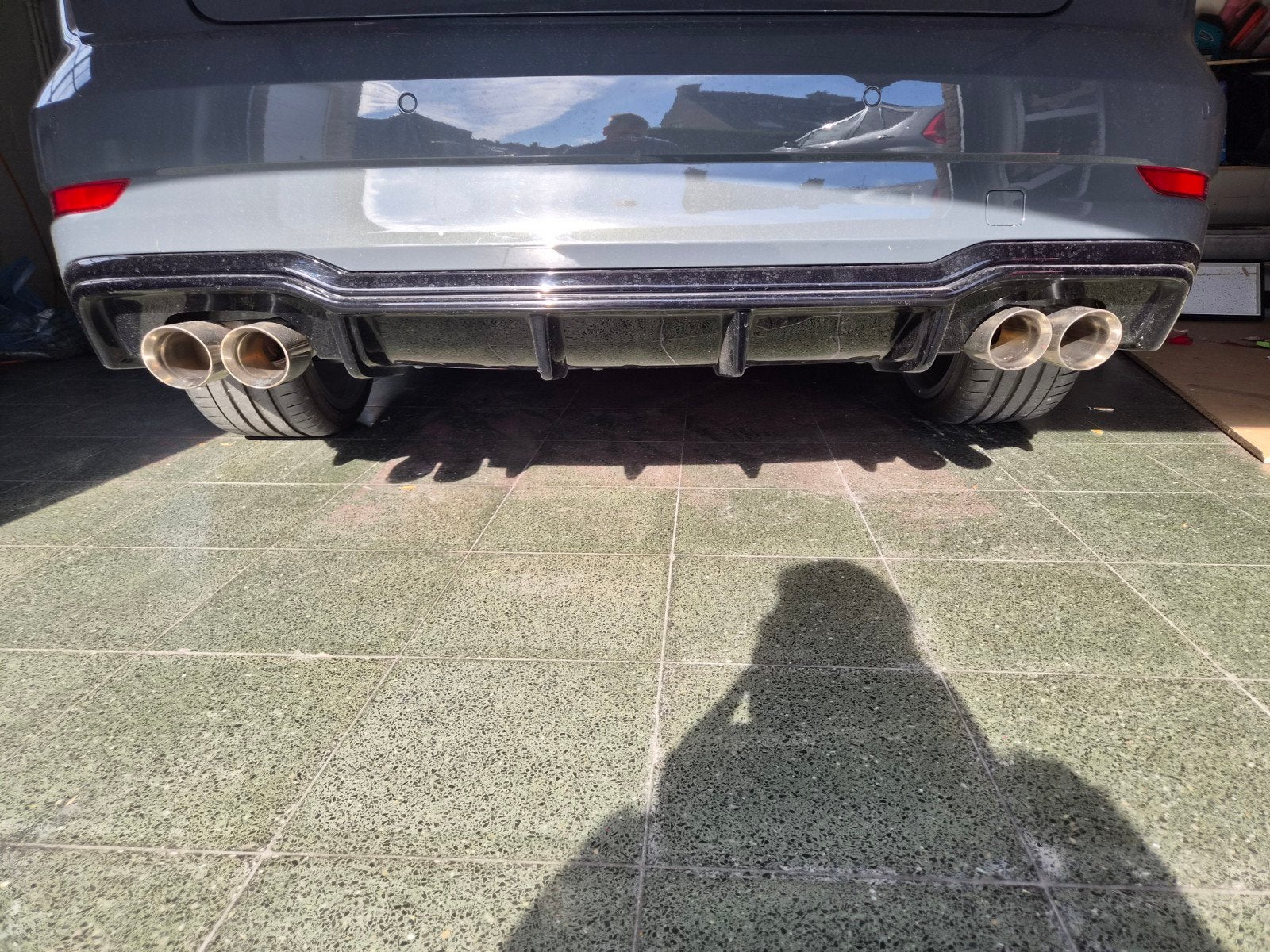 uitlaat en diffuser  audi a3 s line, Ophalen, Gebruikt, Audi