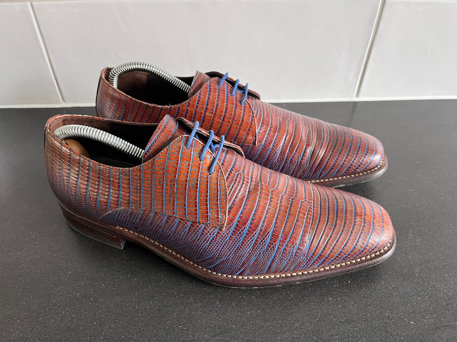 Floris van Bommel herenschoenen maat 7 / 41 H amper gedragen, Overige kleuren, Ophalen of Verzenden, Zo goed als nieuw, Veterschoenen