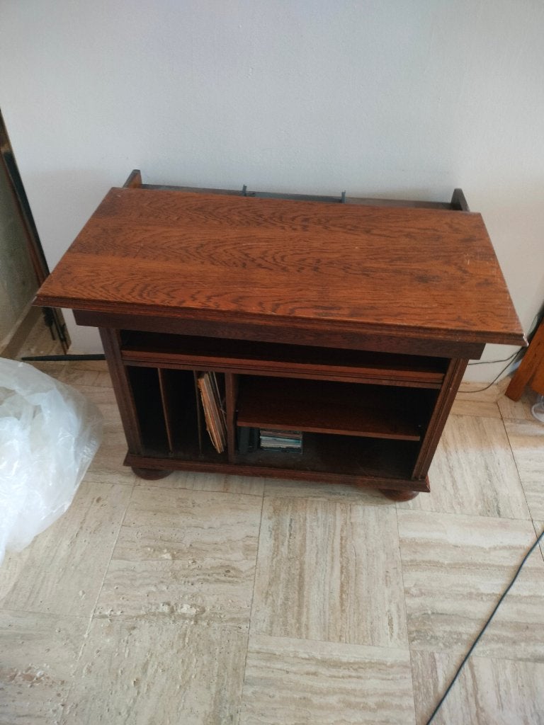 Gratis LP HIFI TV- meubel, Huis en Inrichting, Ophalen, Gebruikt, Eikenhout, 50 tot 100 cm