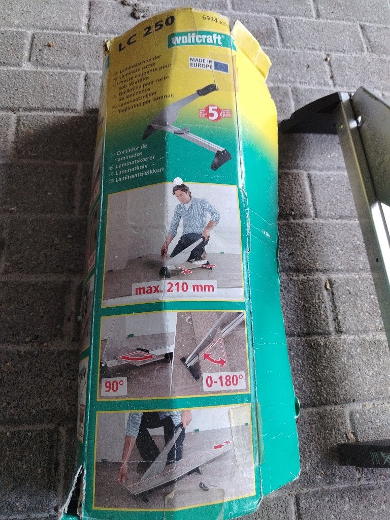 Laminaatsnijder, Ophalen, Gebruikt