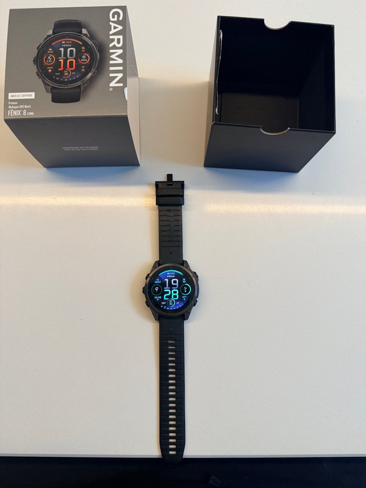 Garmin Fenix 8 AMOLED Sapphire 47mm + factuur, Enlèvement, Comme neuf