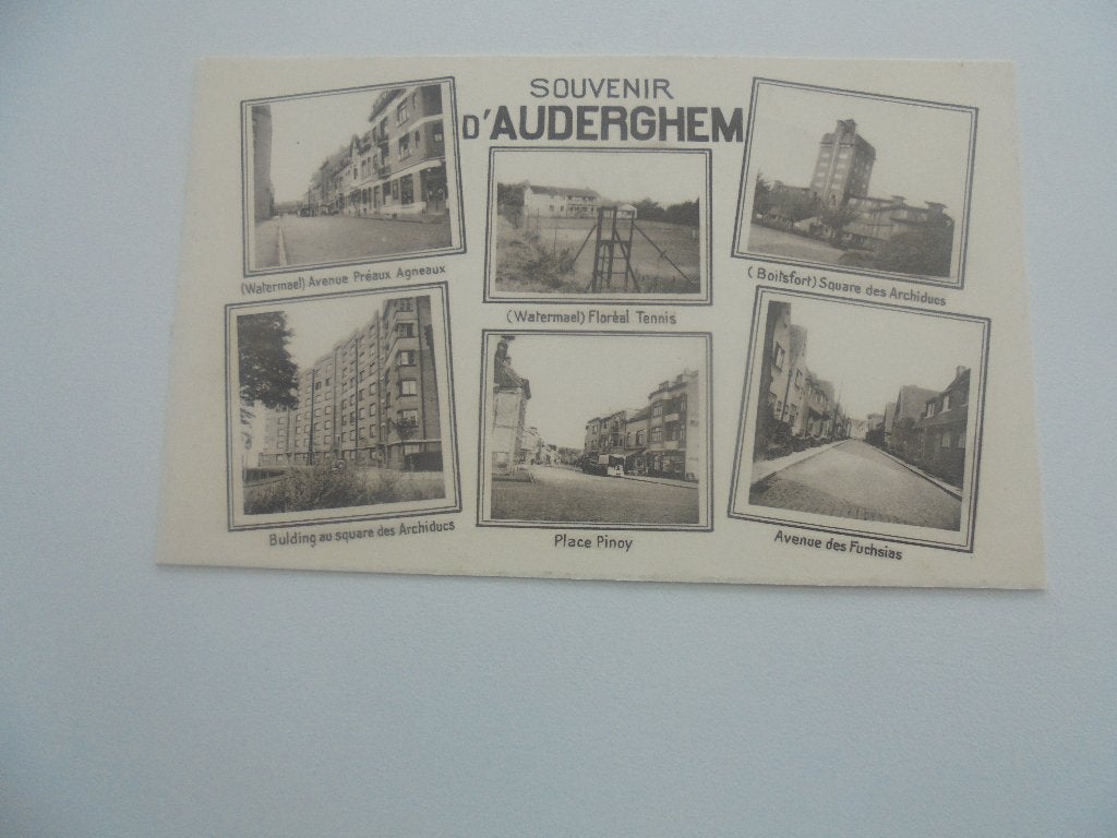 auderghem-souvenir, Collections, Enlèvement ou Envoi, 1940 à 1960, Non affranchie, Bruxelles (Capitale)