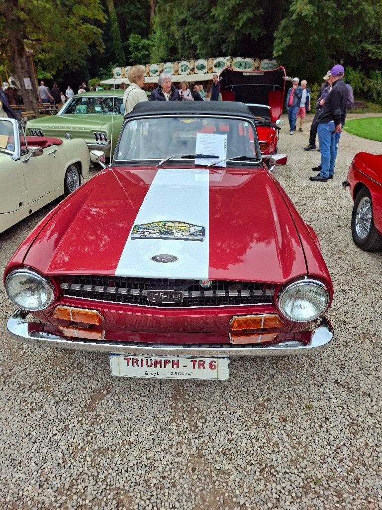 Triumph TR6, Auto's, Zwart, Cabriolet, Leder, Handgeschakeld