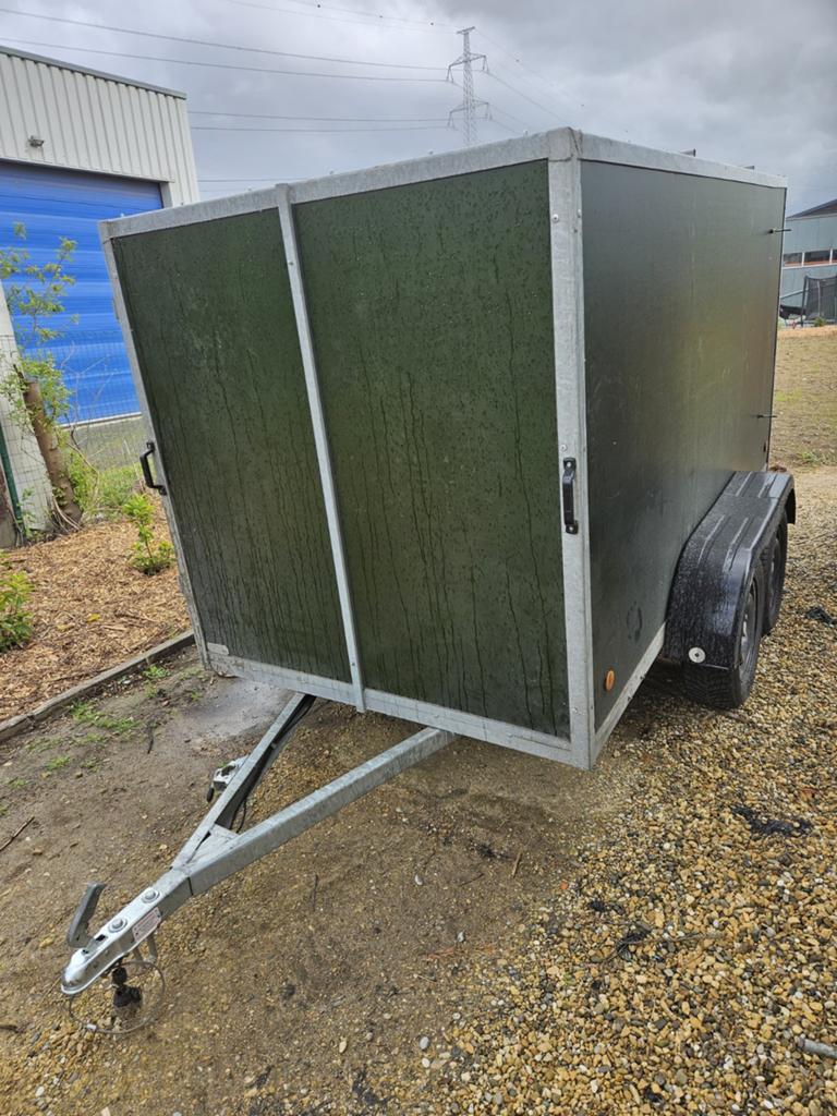 Uniek groene gesloten aanhanger. 750kg, Auto diversen, Aanhangers en Bagagewagens, Ophalen