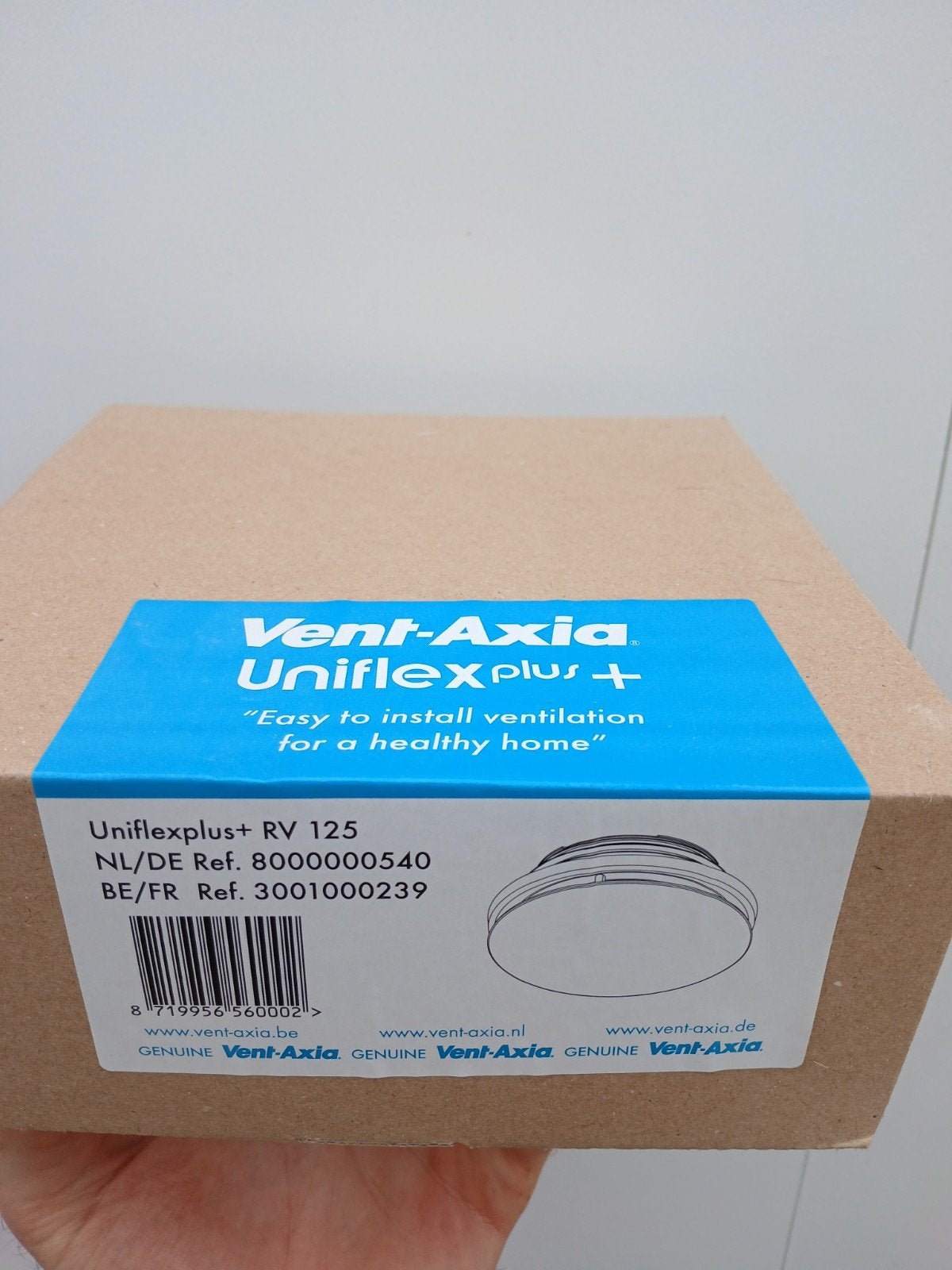 4x Vent-Axia Uniflex Plus+ RV 125 - NIEUW, Ophalen, Nieuw