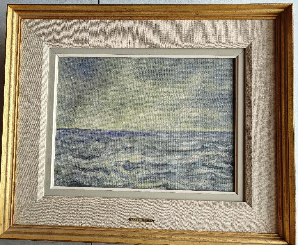 Rik BOURGUIGNON, Mer du Nord - Huile sur toile, Enlèvement
