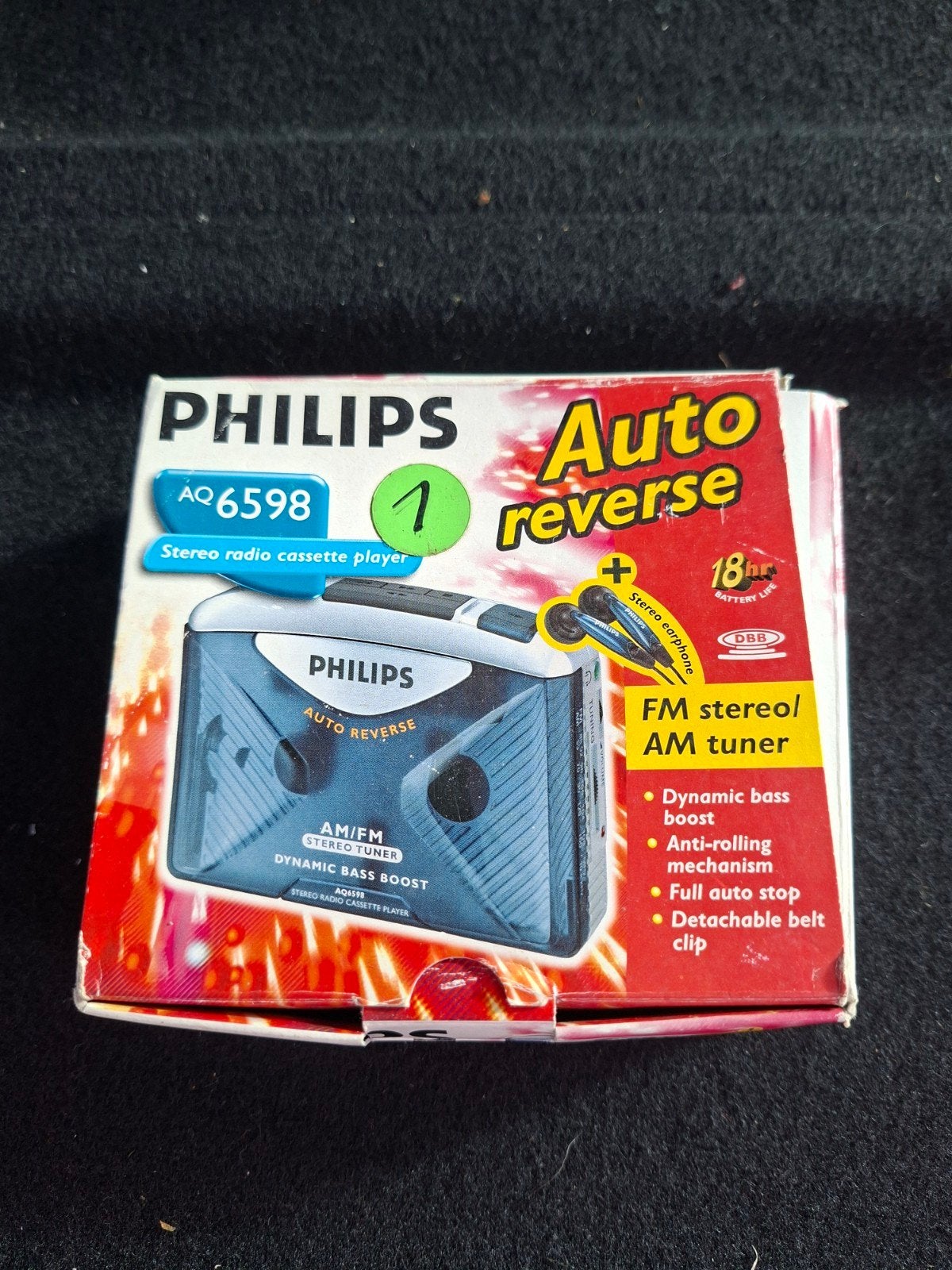 walkman Philips en boîte avec écouteurs. vintage !, TV, Hi-fi & Vidéo, Enlèvement ou Envoi