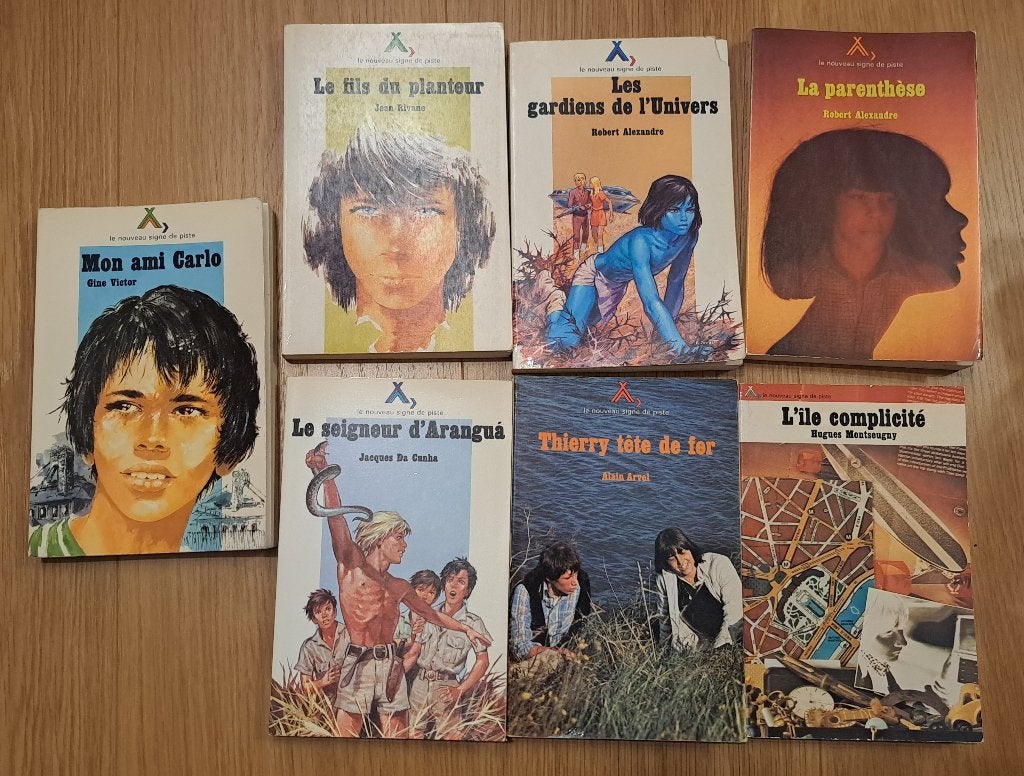 7 Livres Coll Nouveau Signe de Piste n10,12,29,68,77,90,100, Enlèvement ou Envoi, Utilisé, Fiction