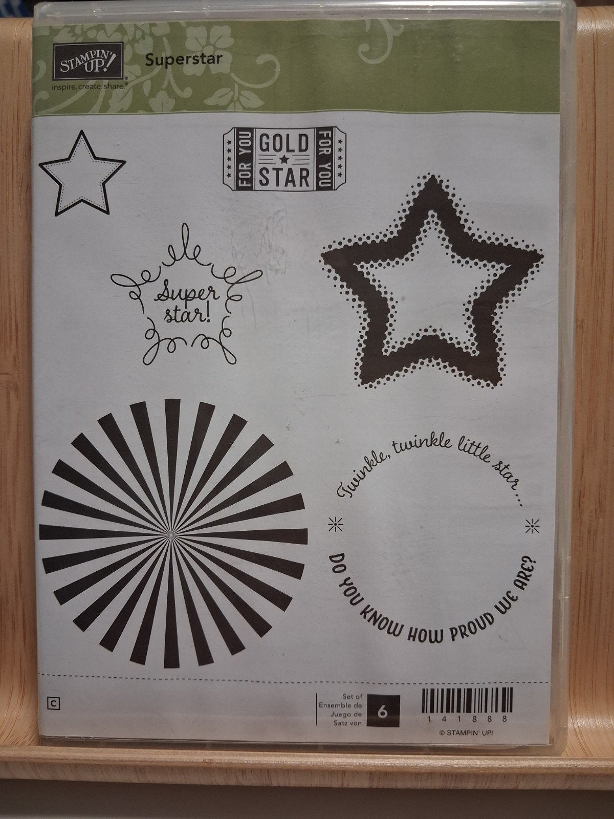 Stampin Up - Stempelset Superstar, Enlèvement