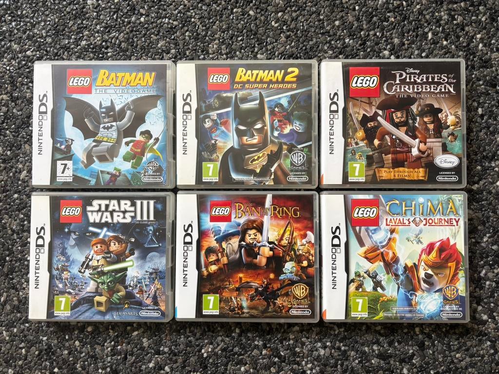 Lot van 6 LEGO Nintendo DS spelletjes, Games en Spelcomputers, Games | Nintendo DS, Gebruikt, Ophalen