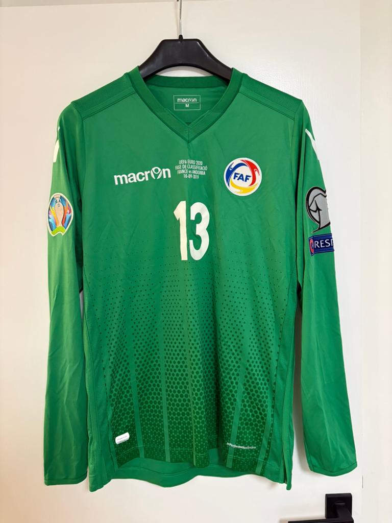 Matchworn shirt Andorra (signed), Enlèvement ou Envoi, Comme neuf, Maillot