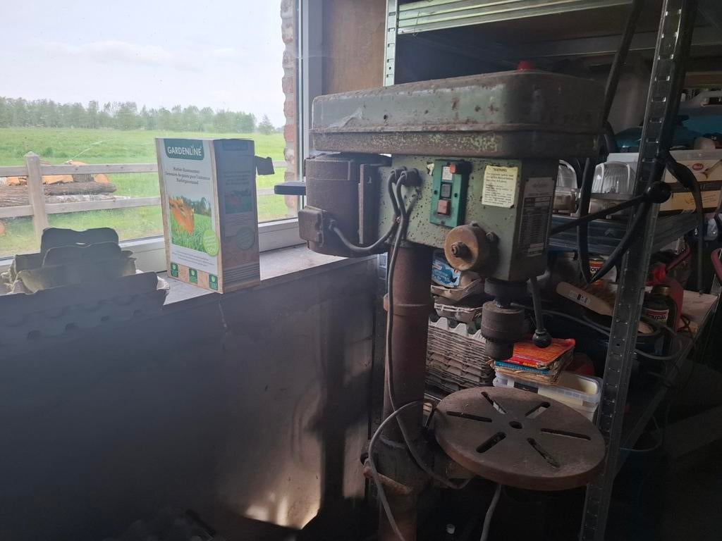 Boormachine op staander, Doe-het-zelf en Bouw, Metalen, Ophalen of Verzenden