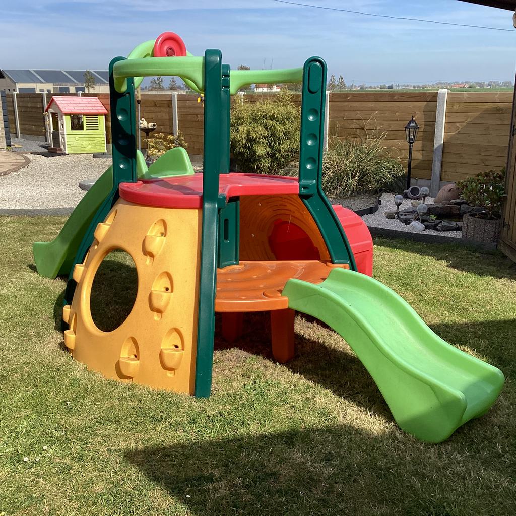 Speel center super slide, Kinderen en Baby's, Speelgoed | Buiten | Speeltoestellen, Gebruikt, Glijbaan, Klimwand, Ophalen