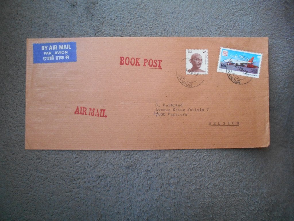 ancienne enveloppe inde 1979 ,timbre gandhi, Enlèvement ou Envoi