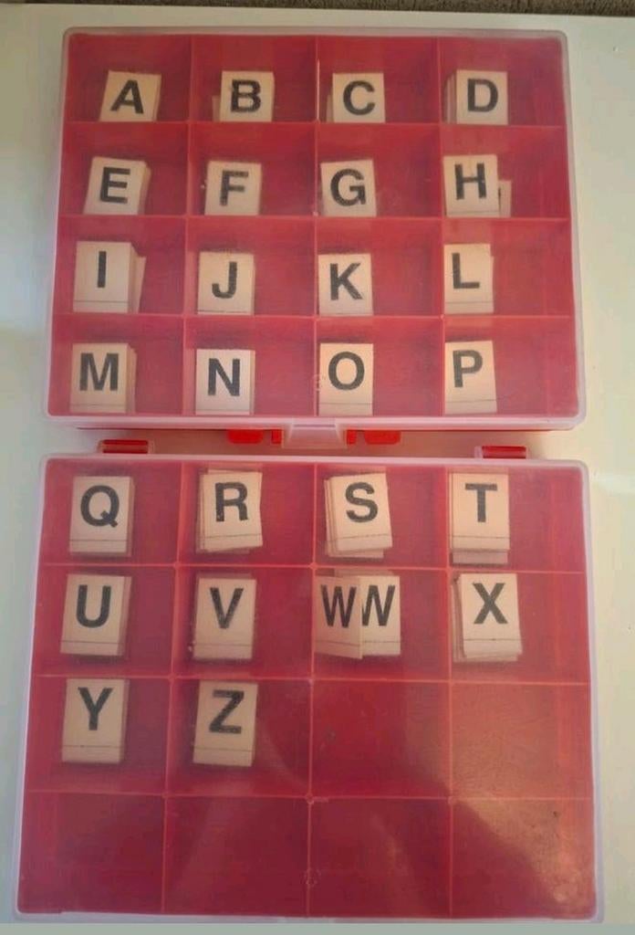 Letterbak met grote letters / drukletters, Ophalen of Verzenden