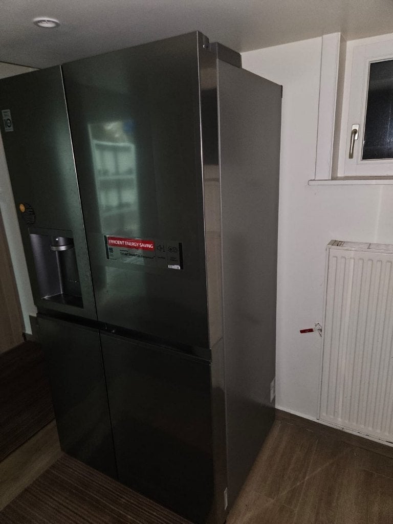 Réfrigérateur Américain LG Inox Dark, Electroménager, Enlèvement, Utilisé, 60 à 90 cm, Congélateur
