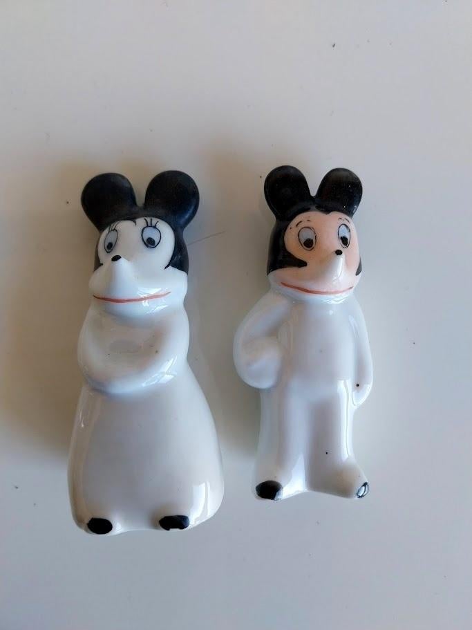 Mickey & Minnie in 50/60 porselein, Ophalen of Verzenden