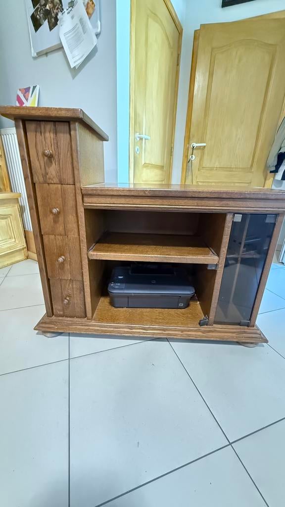 Meuble TV avec support amovible, Ancien/vintage, Moins de 100 cm, Comme neuf, Enlèvement