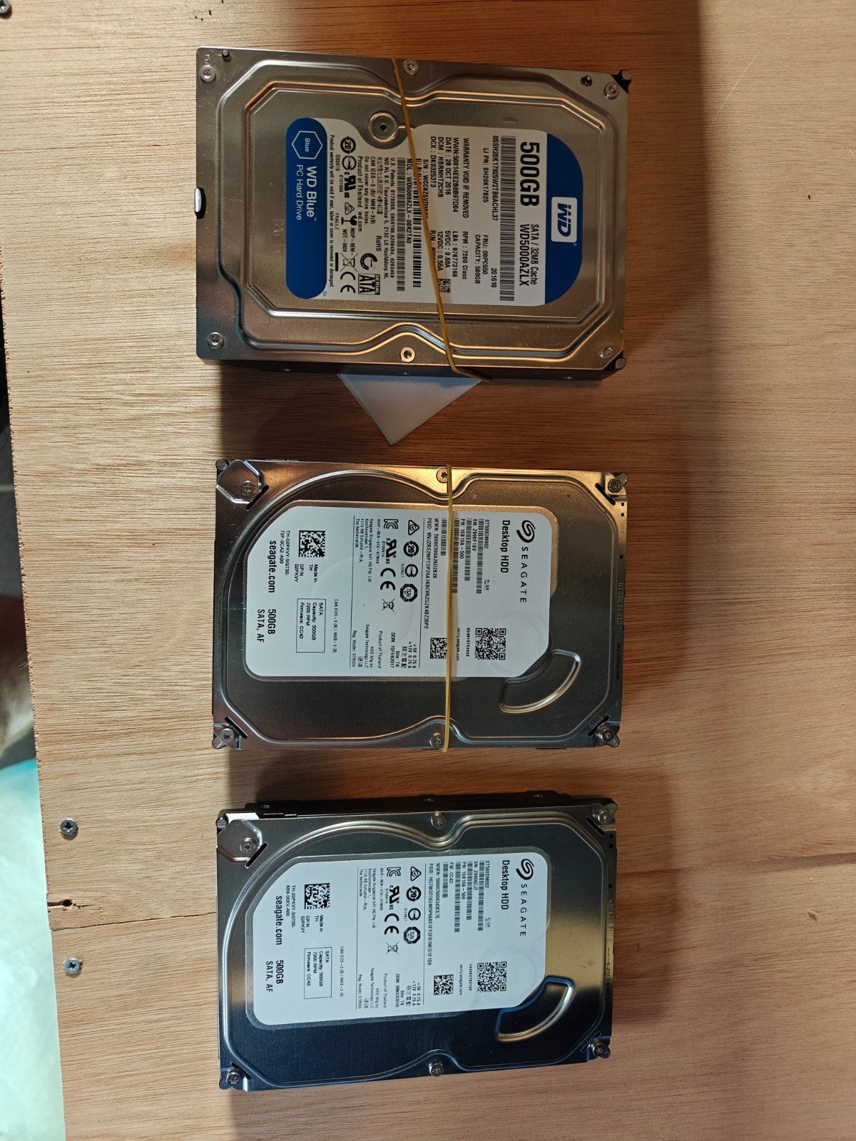 HD disk 3 stuks gratis, Informatique & Logiciels, Enlèvement