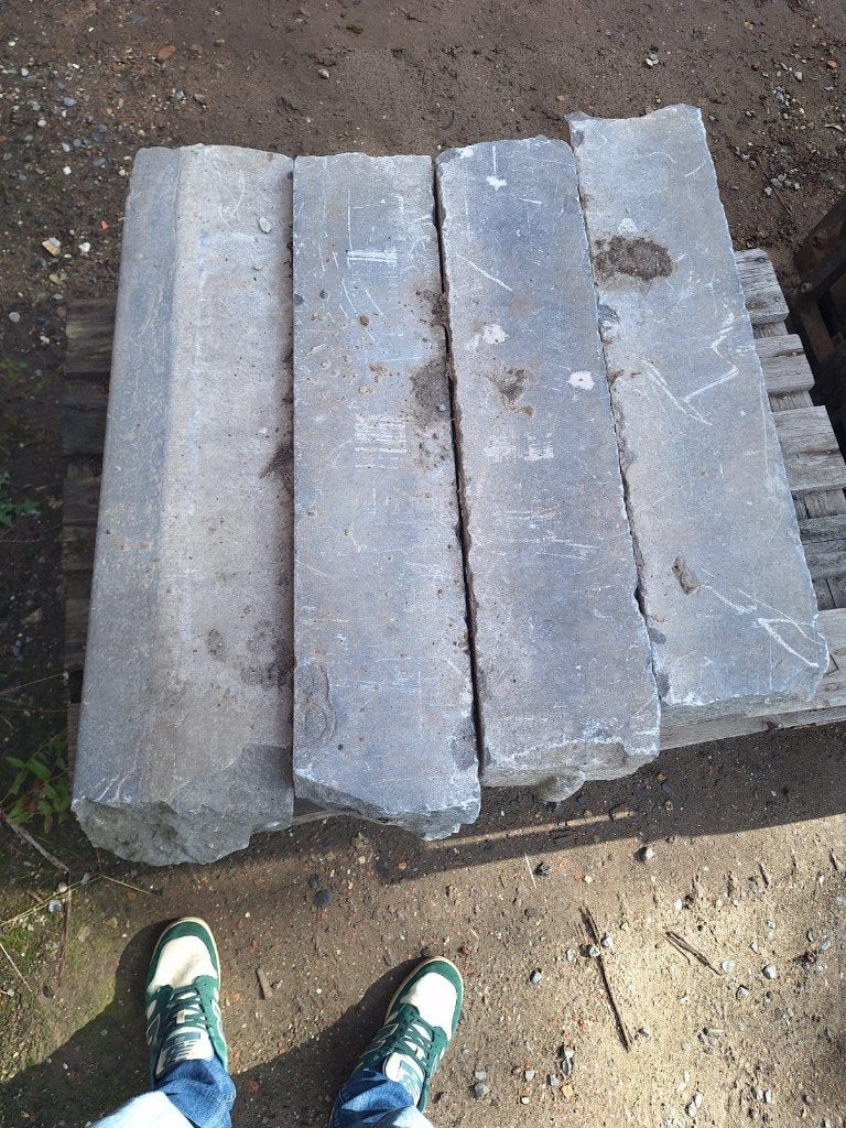 natuursteen, Tuin en Terras, Tegels en Klinkers, Ophalen, Gebruikt, Natuursteen, Overige typen