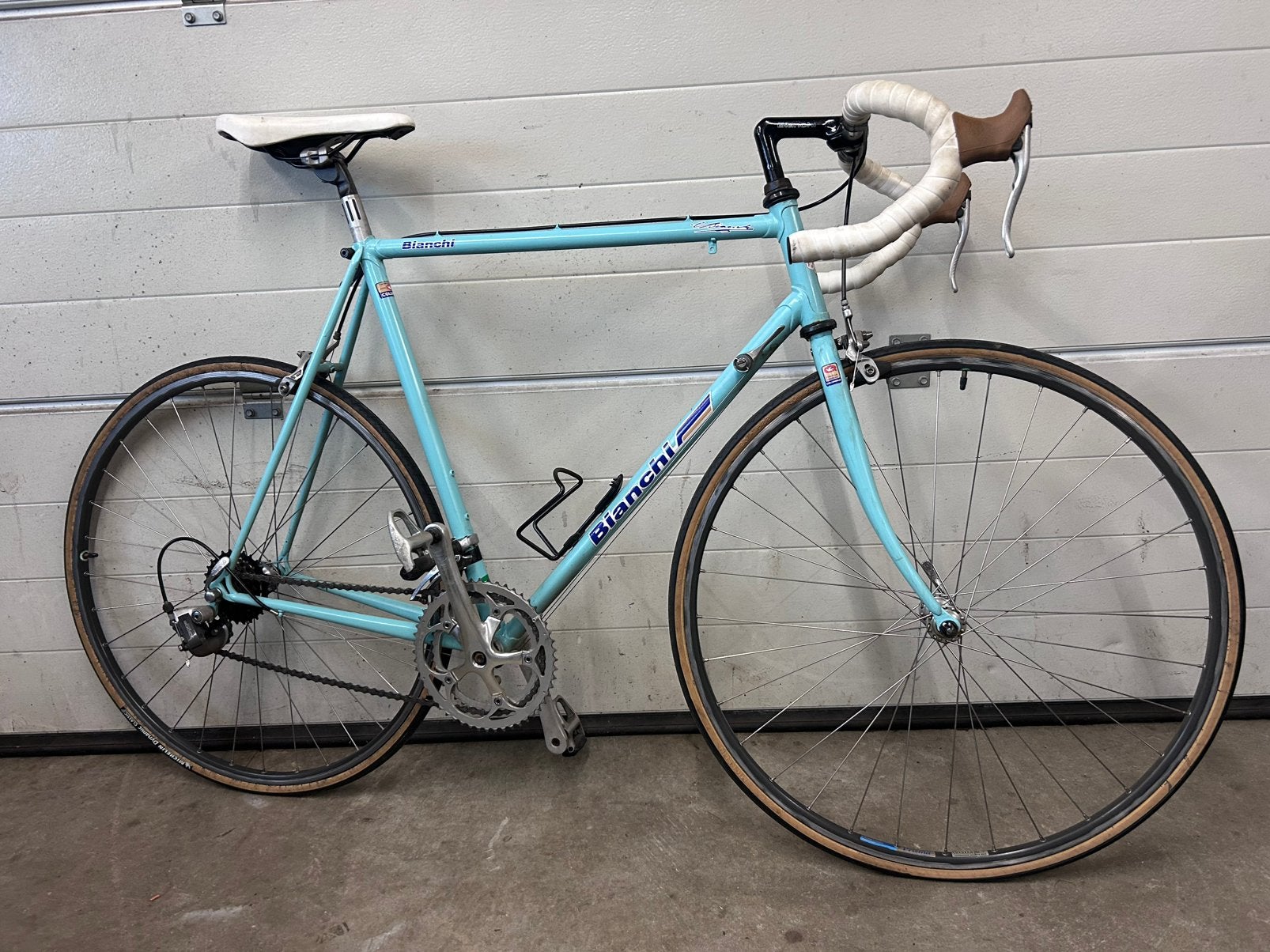Bianchi retro koersfiets, Fietsen en Brommers, Fietsen | Oldtimers, 55 tot 59 cm, Jaren '60 of nieuwer, Velgrem, Ophalen