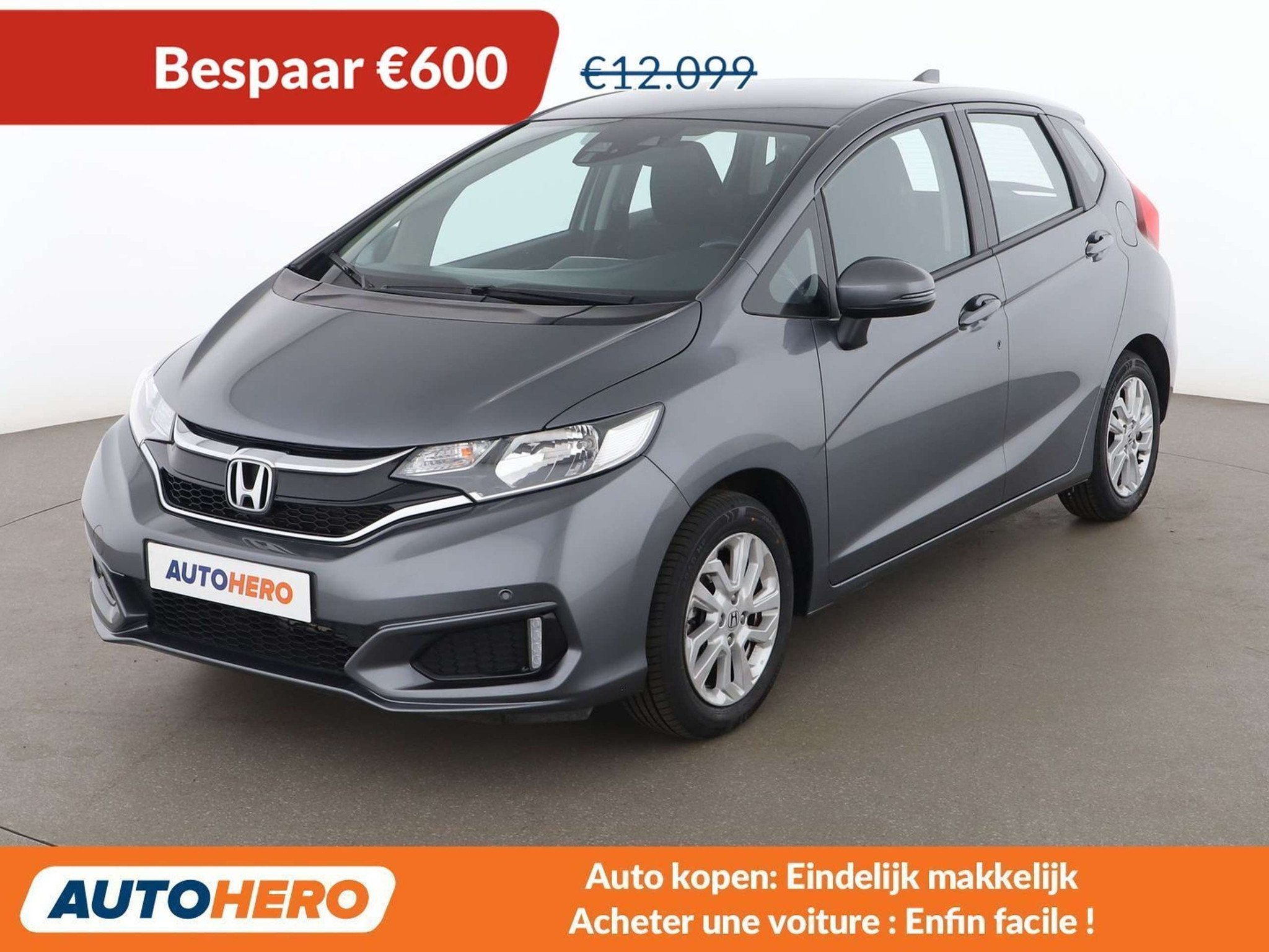 Honda Jazz 1.3 i-VTEC Comfort (année de construction 2017), Autos, Volant multifonction, Achat, Noir, 5 portes