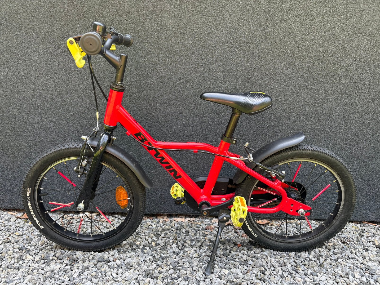 Kinderfiets Decathlon Btwin 16” inch, Ophalen, Gebruikt, Velgrem, 16 tot 20 inch