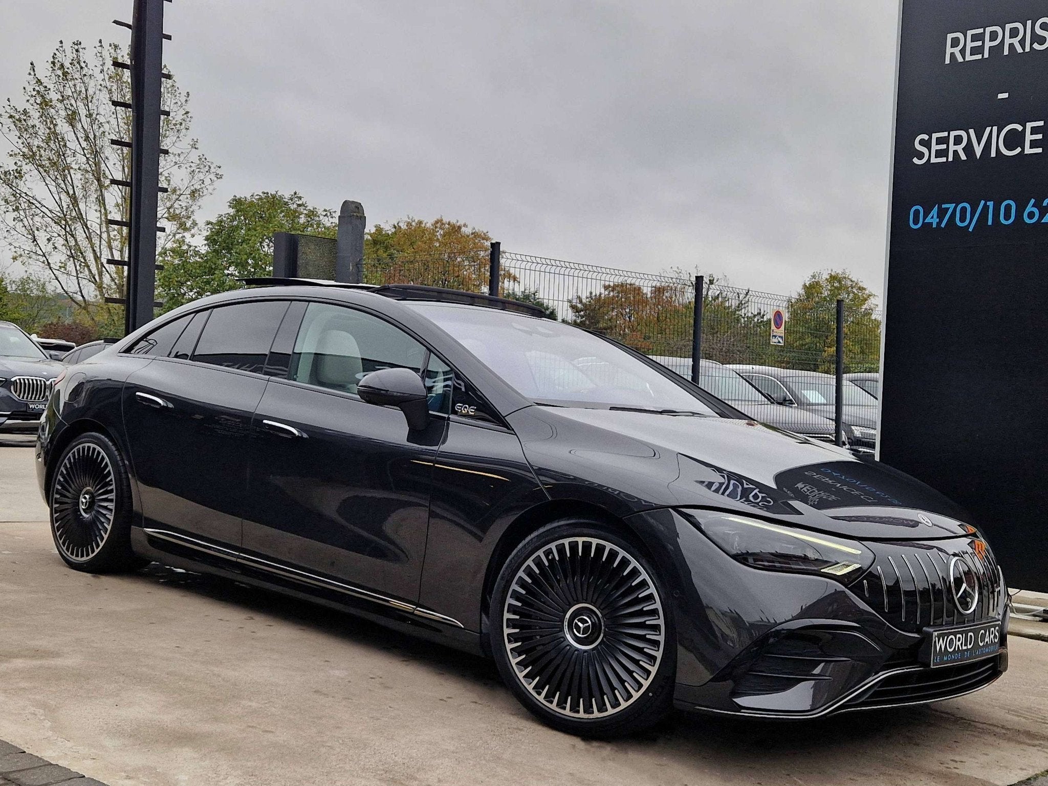 Mercedes-Benz EQE 43 EQE AMG 4 MATIC - TVAC/BTW-IN - MBUX HY, Autos, Cuir, Argent ou Gris, 4 portes, Entreprise