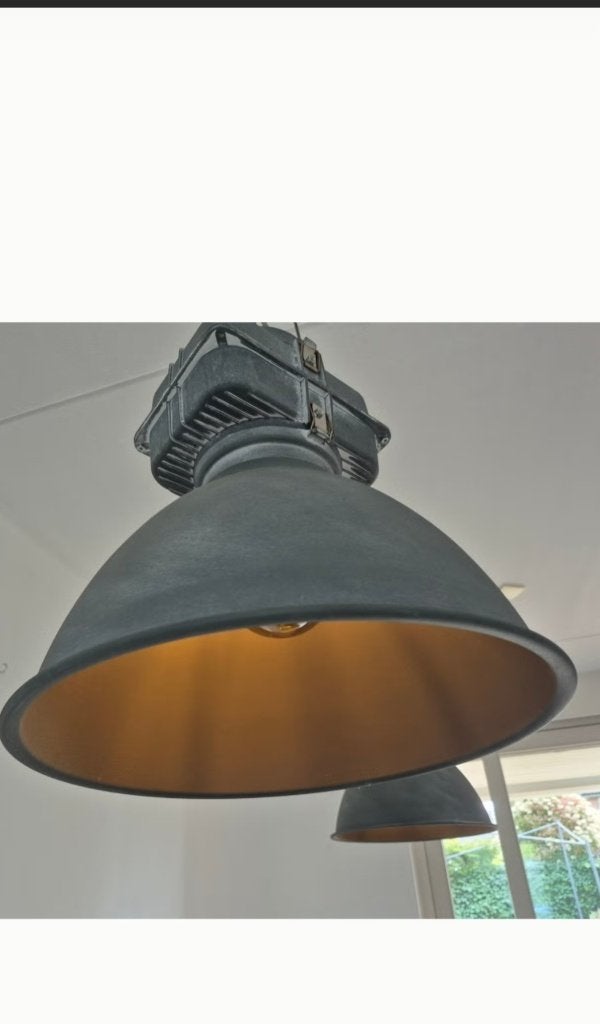 Industriele hanglampen, Huis en Inrichting, Ophalen, Zo goed als nieuw, Metaal, Industrieel