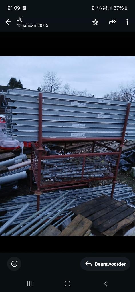 Steiger, Doe-het-zelf en Bouw, Steigers, Ophalen, Zo goed als nieuw, Gevelsteiger, 5 meter of hoger