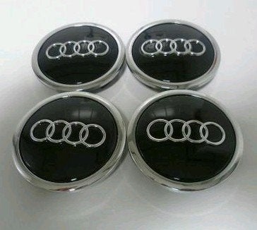 Cache-moyeux Audi noirs diamètre 69 mm, Enlèvement ou Envoi, Neuf