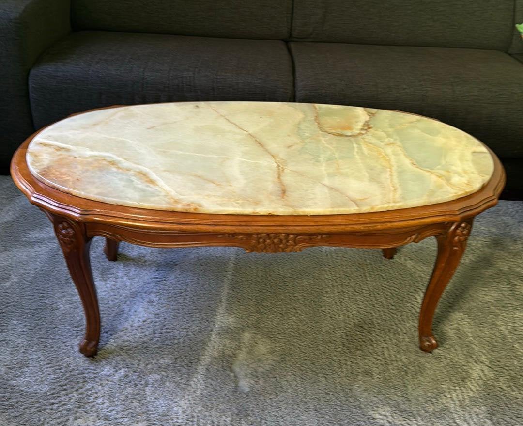 Marmer tafel, Ophalen