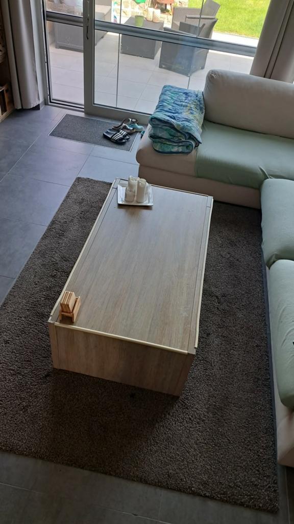 Tapijt 220x170 cm, Ophalen, Zo goed als nieuw, Bruin, Rechthoekig