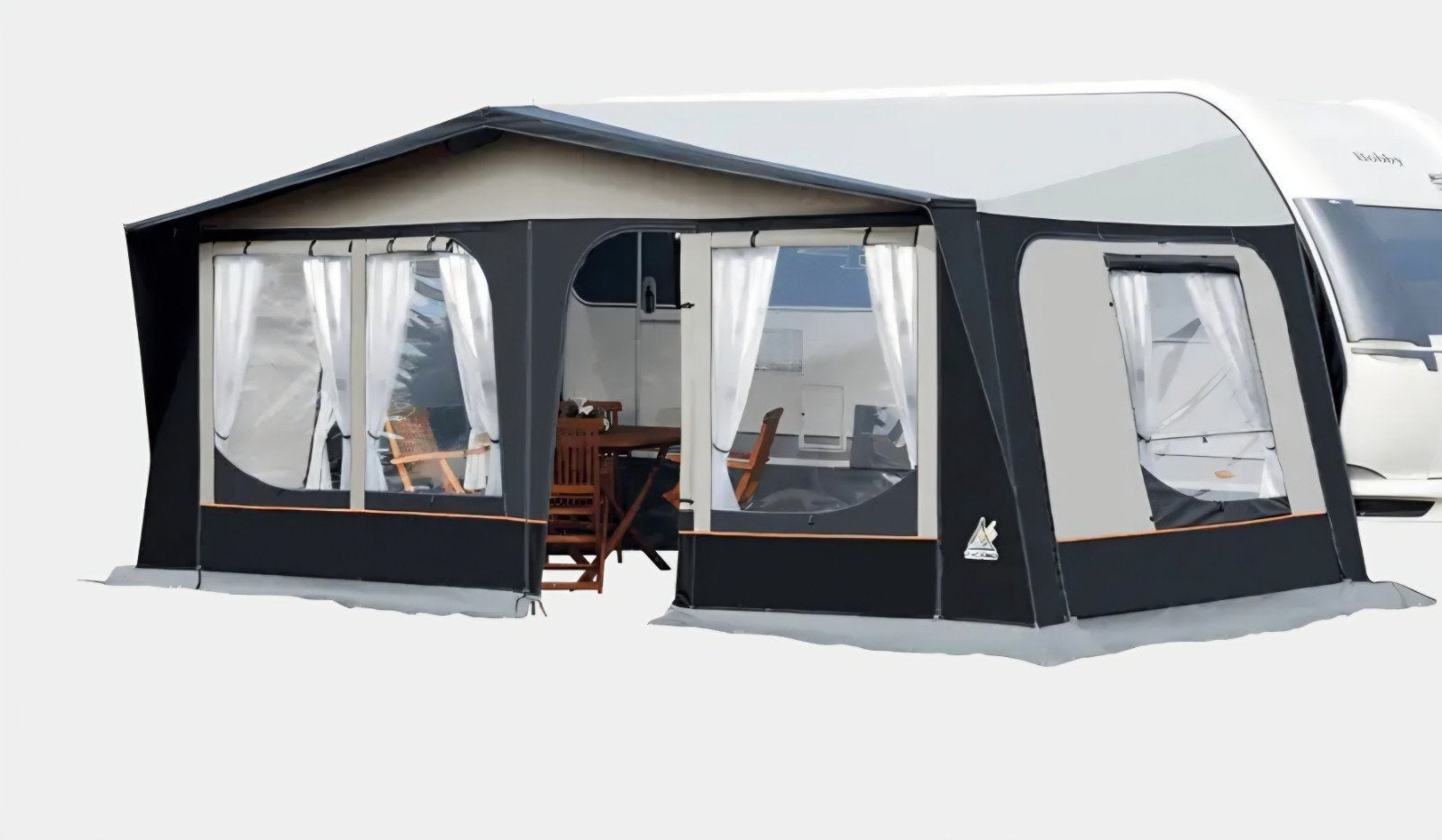 Voortent Toscana Luxe 250 PVC V975  omloopmaat 961-985, Caravans en Kamperen, Voortenten en Luifels, Ophalen, Zo goed als nieuw