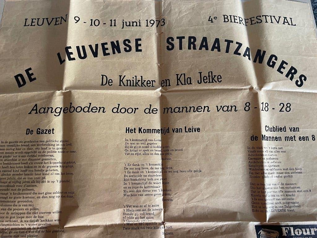 De leuvense straatgangers affiches, Ophalen of Verzenden, Gebruikt