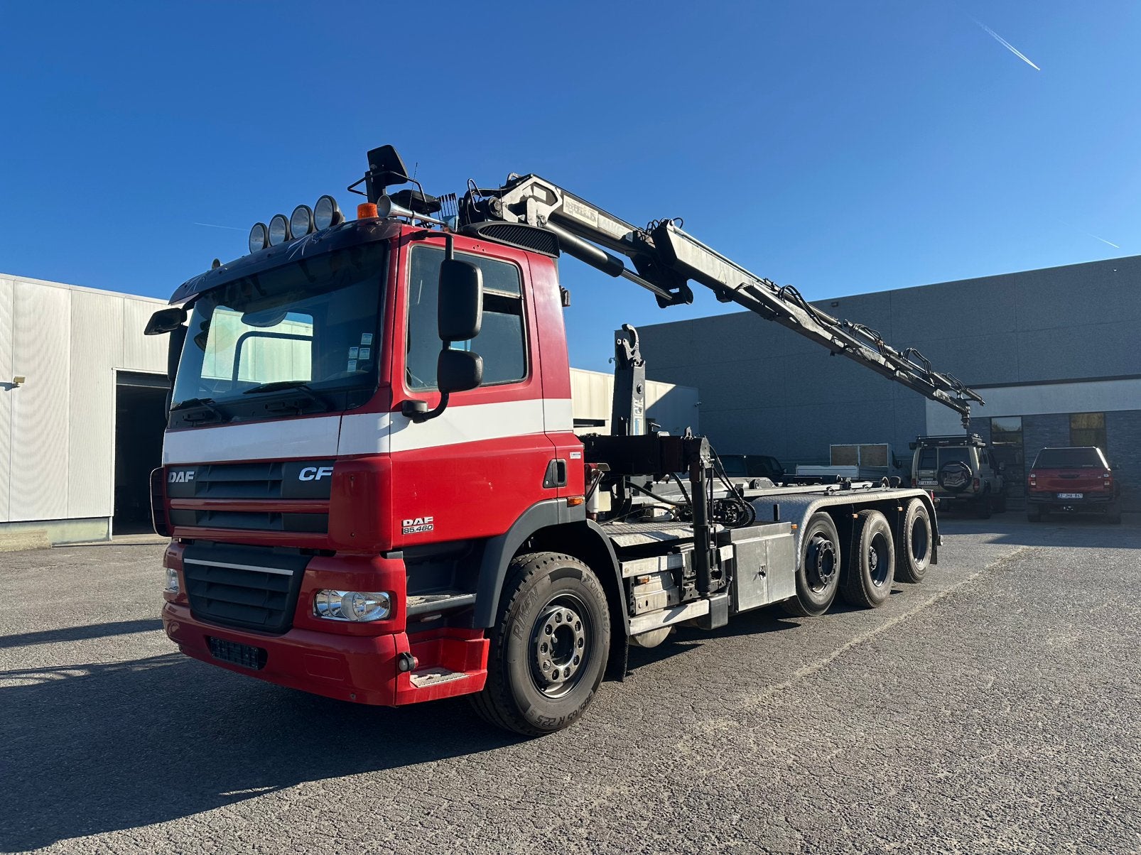 Camion Daf CF 85.460 systeme container + grue, Achat, Entreprise, Boîte manuelle, Diesel